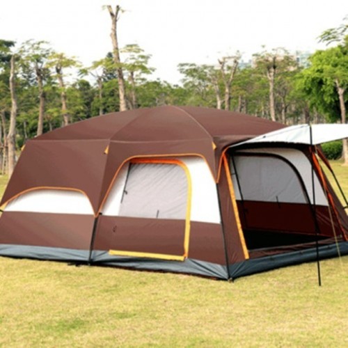 Two-bedroom Tent Leisure Camping Double-decker Oversized 5-8 People Thickened Rainproof Tent