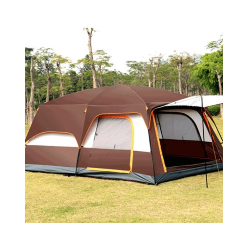 Two-bedroom Tent Leisure Camping Double-decker Oversized 5-8 People Thickened Rainproof Tent