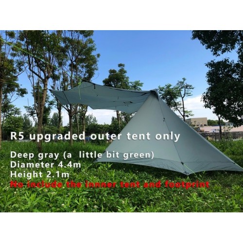 Aricxi 3-4 Person Ultralight Outdoor Camping Teepee 20D Silnylon Pyramid Tent Large Rodless Tent Backpacking Hiking Tents