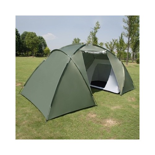 5-8 Person Large Camping Tent Double Layer Waterproof Two Bedrooms Travel Tent for Family Party Travel Fishing 420x220x175CM