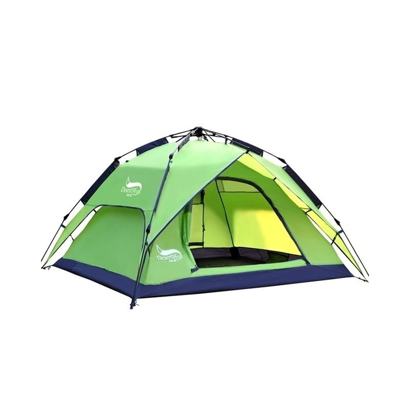 Desert&Fox Automatic Camping Tent, 3-4 Person Family Tent Double Layer Instant Setup Protable Backpacking Tent for Hiking Travel
