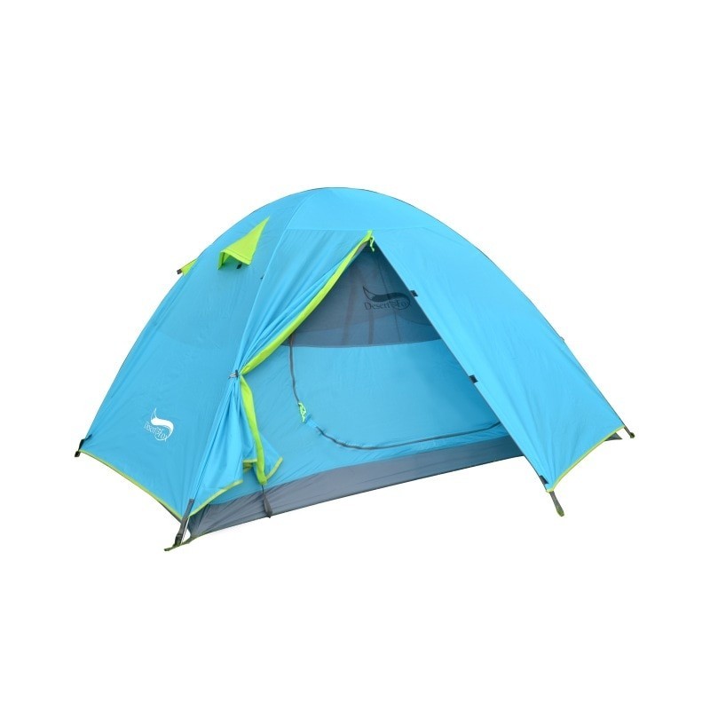 Desert&Fox Backpacking Camping Tent, Lightweight 1-3 Person Tent Double Layer Waterproof Portable Aluminum Poles Travel Tents