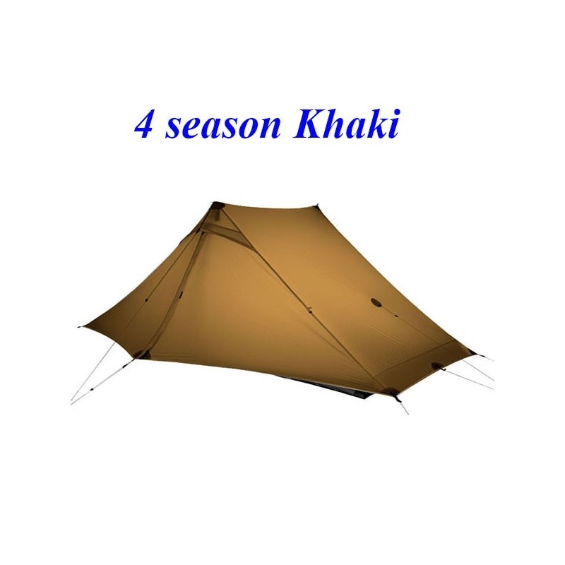 3F Lanshan 2 Pro Just 915 Grams 2 Side 20D Silnylon LightWeight 2 Person No-See-Um 3 And 4 Season Backpacking Camping Tent