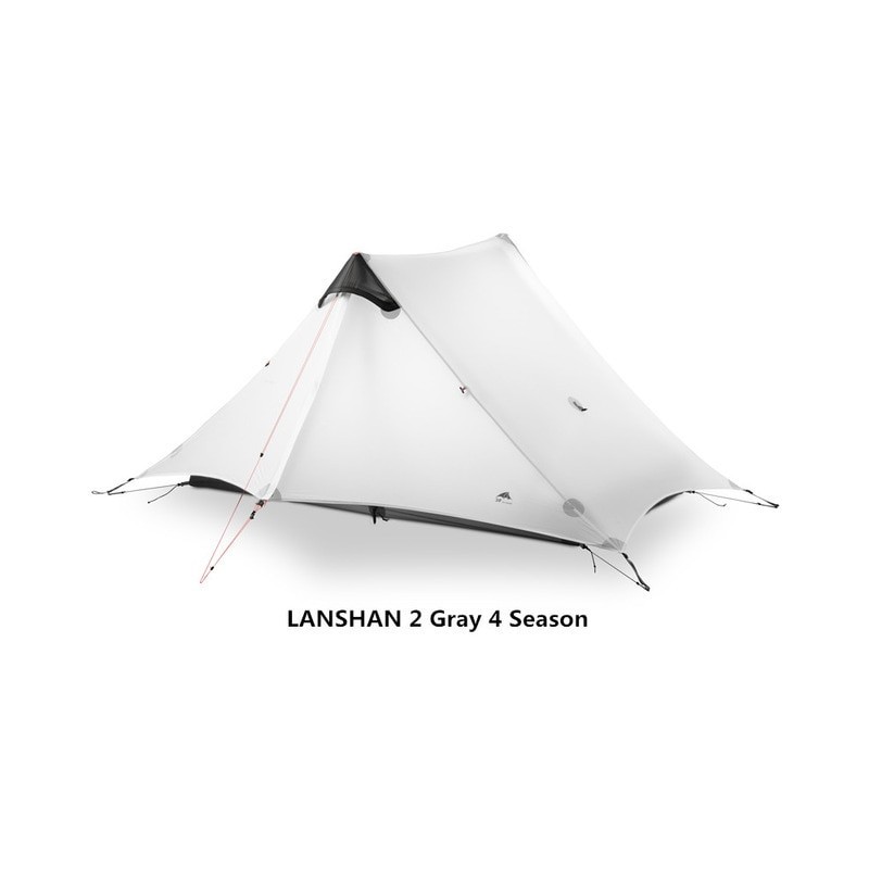 LanShan 2 3F UL GEAR 2 Person 1 Person Outdoor Ultralight Camping Tent 3 Season 4 Season Professional 15D Silnylon Rodless Tent
