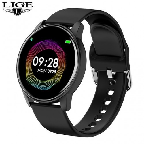 LIGE 2020 Fashion Smart Watch Ladies Heart Rate Blood Pressure Multifunctional Sport Watch Men Woman Waterproof Smartwatch Women