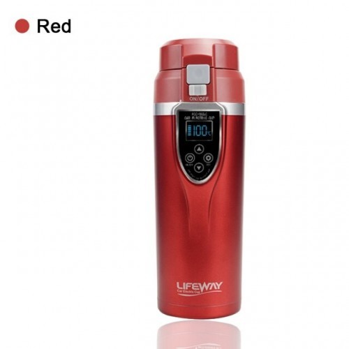 12V Car Kettle Portable Stainless Steel Mini Travel Kettle Car Water Heater Electric Cup Car Mug Thermol Water Bottle 350ML