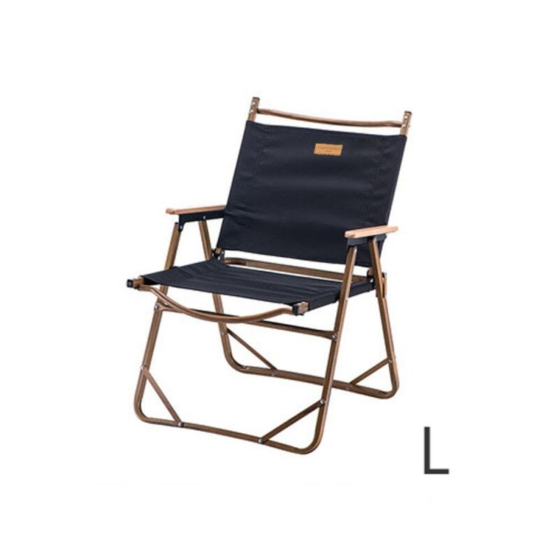 Outdoor leisure folding chair Portable Ultralight Camping Fishing Picnic Chair Aluminum Wood Grain Nap Beach Chair