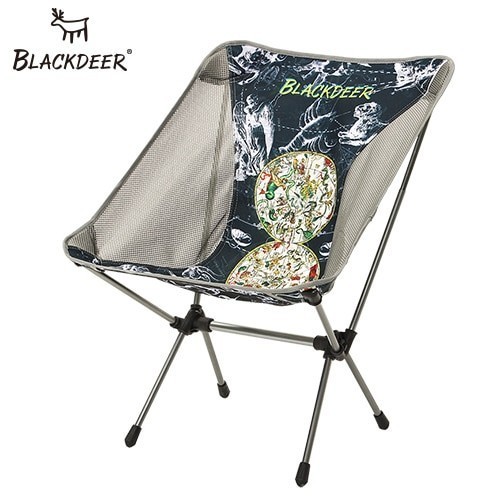 BLACKDEER Portable Ultralight Chair Folding Fishing Stable Camping Chair Aluminium Alloy Seat for Hiking Outdoor Trip 0.95kg