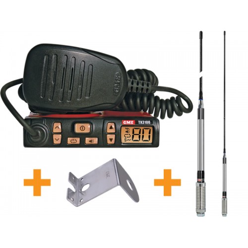 GME TX3100VP UHF Two Way CB Radio Starter Kit
